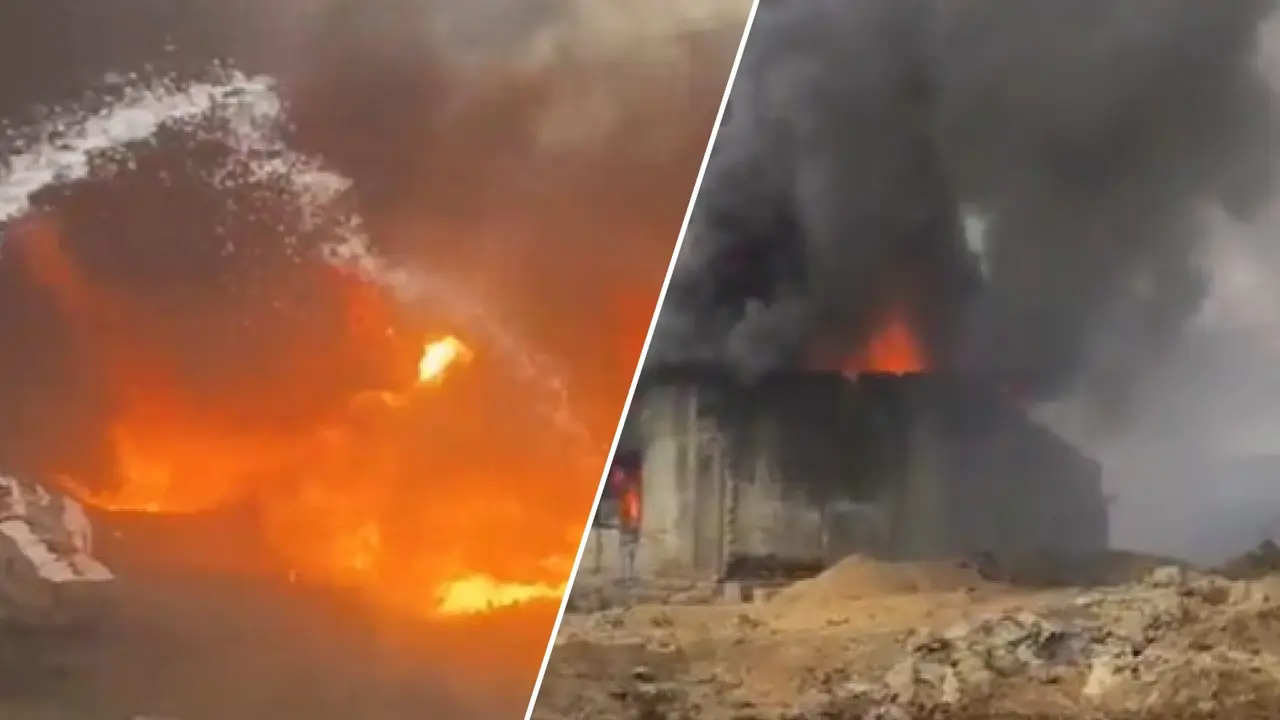 Maharastra: भिवंडी में कैमिकल फैक्ट्री और तेल गोदाम में लगी भीषण आग, आसमान में ऊंची-ऊंची लपटें देख घबराए लोग, मची अफरा-तफरी-VIDEO chemical factory fire