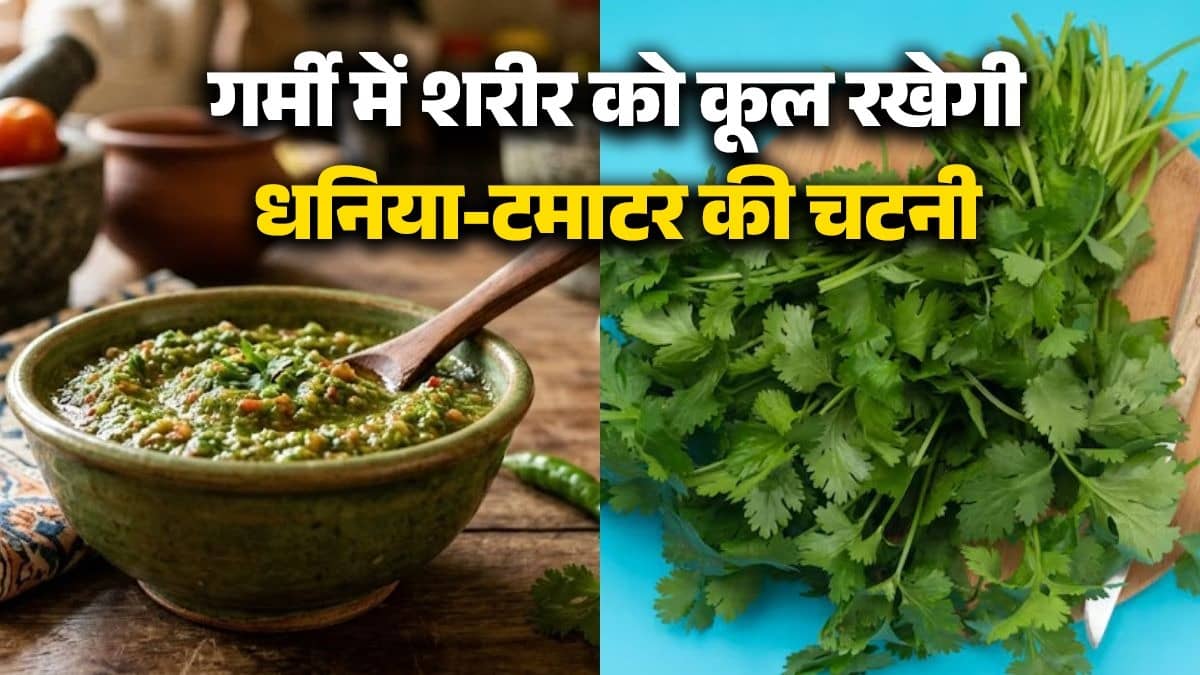 coriander tomato chutney recipe for summer chatpati dhaniya tamatar ki chutney recipe 