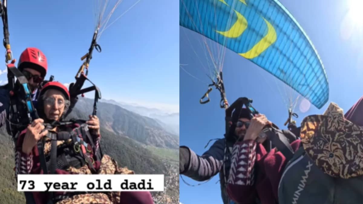 'Dadi Rocks': 73-Year-Young Woman Goes Paragliding At Himachal, Stuns Internet | Watch