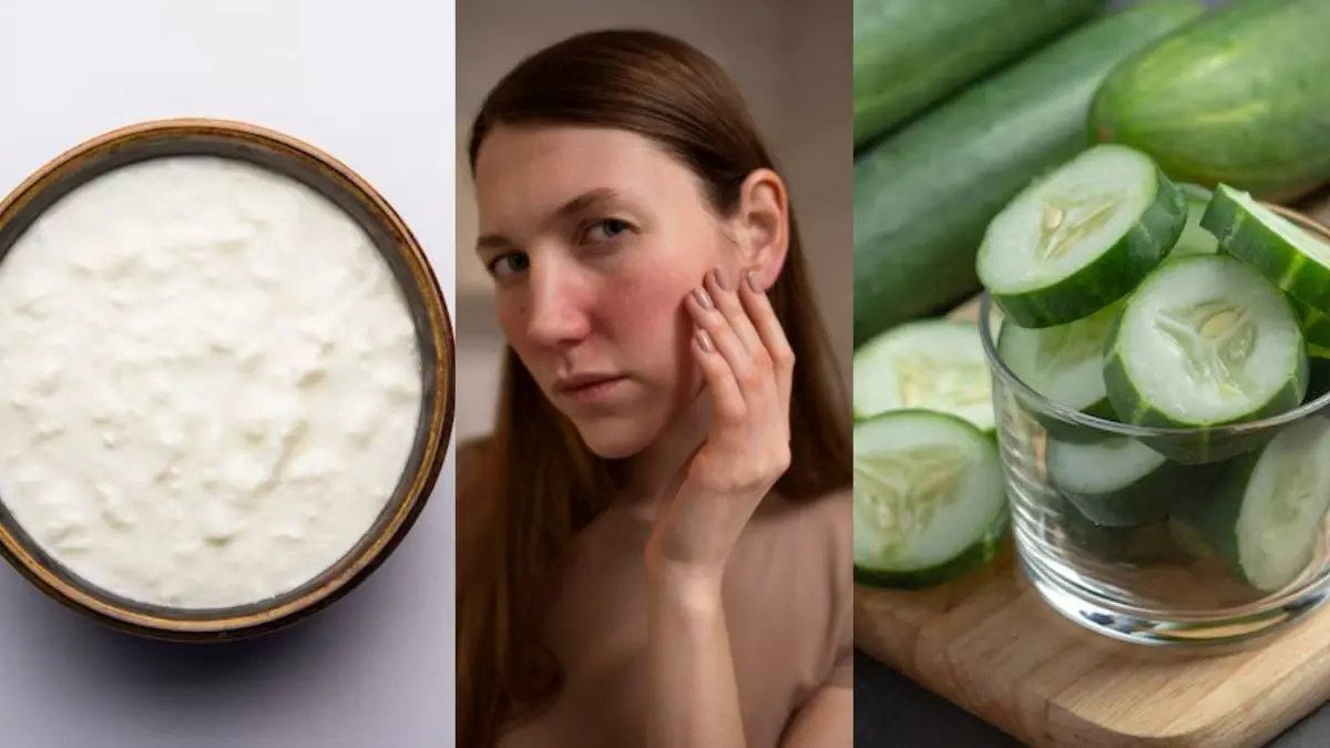 Dahi-Kheera Face Pack: सनबर्न और टैनिंग से चाहिए राहत? घर पर इस तरह बनाएं दही-खीरे का हाइड्रेटिंग फेस पैक Dahi-Kheera Face Pack