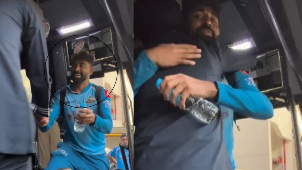 dc-vs-gt-ipl-2026 mohammed-siraj-greets-gujarat-titans-bus-driver said sat-sri-akaal-paaji-with-warm-hug-ahead-of--match-video viral