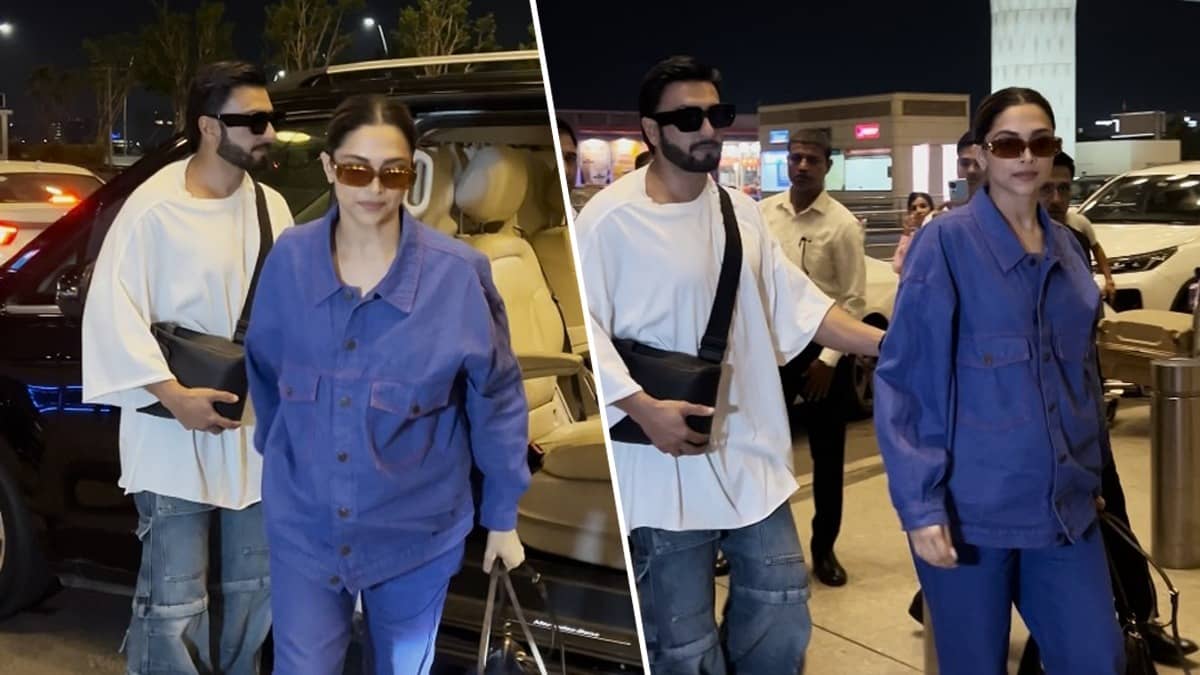 Deepika Padukone-Ranveer Singh spotted at airport