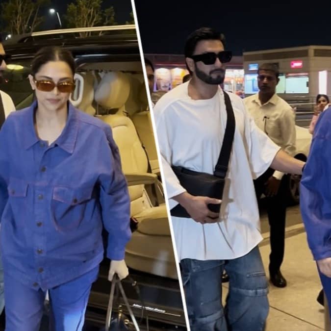 Deepika Padukone-Ranveer Singh spotted at airport