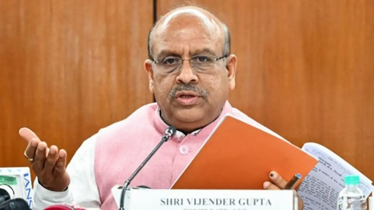 Delhi Assembly Speaker Vijender Gupta Gets Z-Category Security Amid Bomb Threats and Major Security Breach Delhi Assembly Speaker Vijender Gupta Gets Z-Category Security Amid Bomb Threats and Major Security Breach