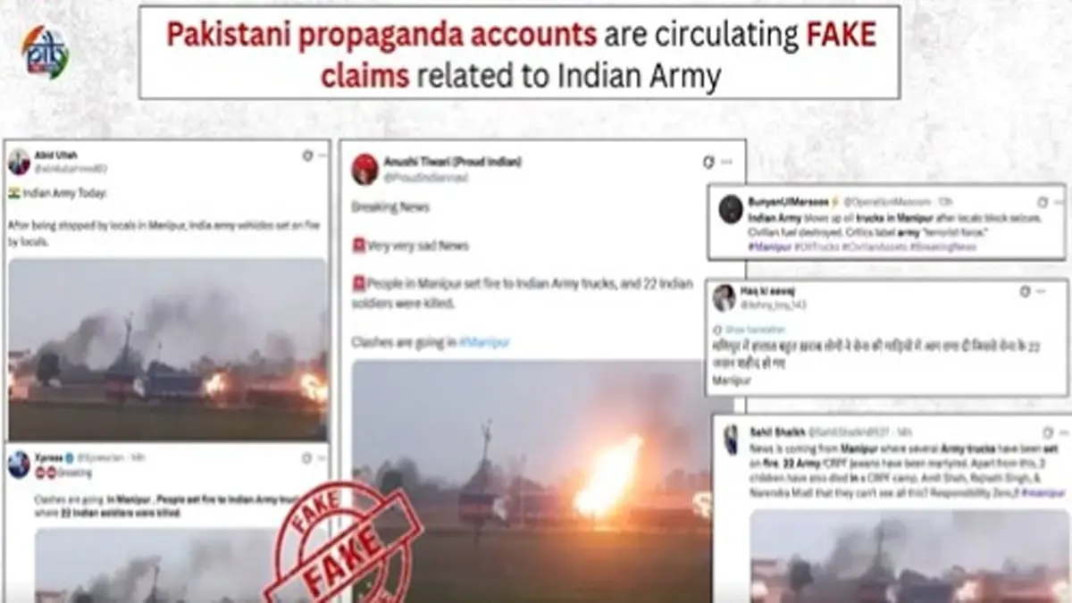 'Deliberate Disinformation Attempt To Provoke Tensions': PIB Fact Checks Indian Army Truck Attack Claim by Pak Propaganda Accounts 'Deliberate Disinformation Attempt To Provoke Tensions': PIB Fact Checks Indian Army Truck Attack Claim by Pak Propaganda Accounts