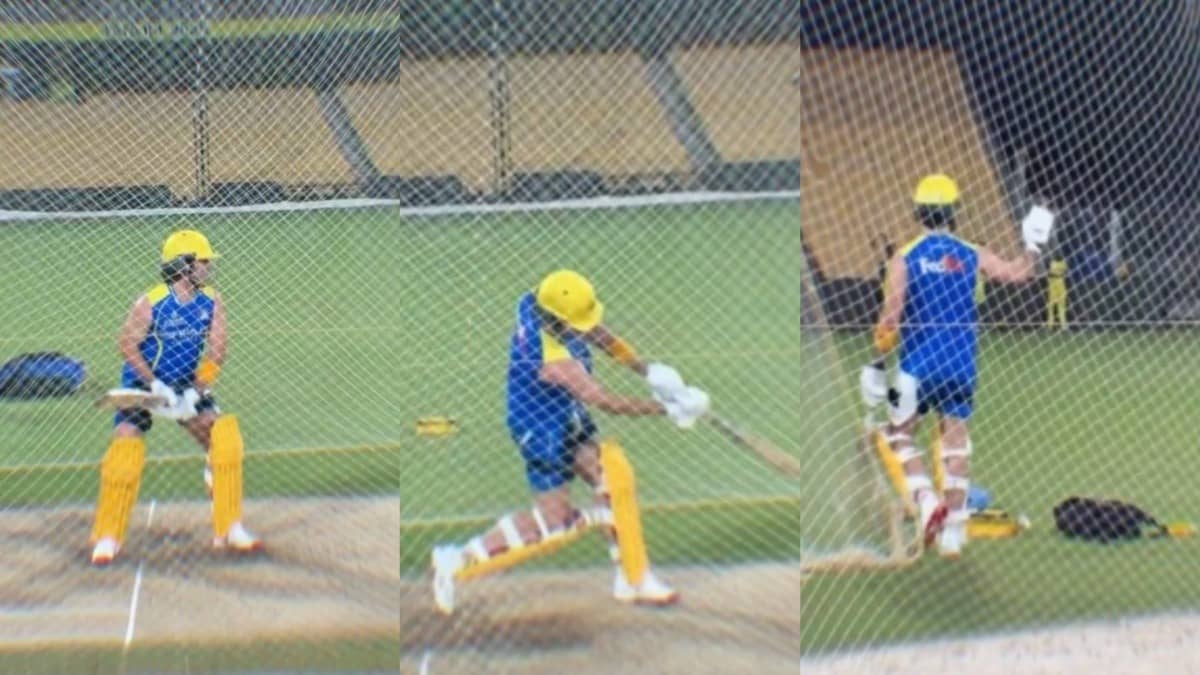 Dewald Brevis starts training at nets