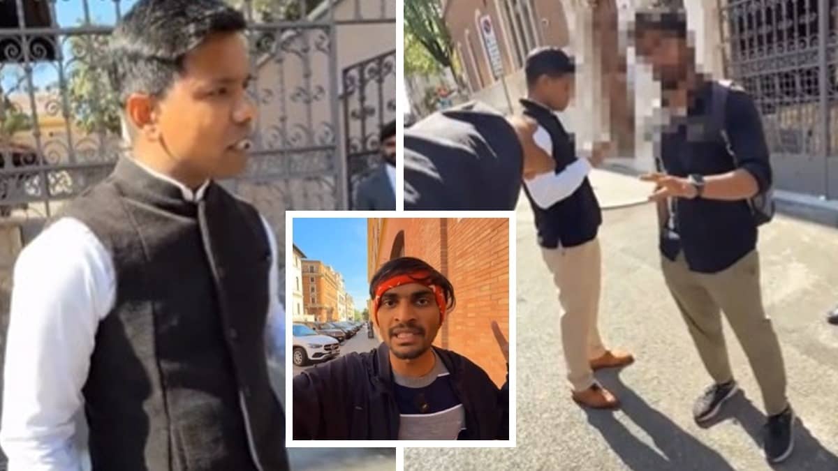Dispute Erupts Outside Indian Embassy in Rome Over Street Filming