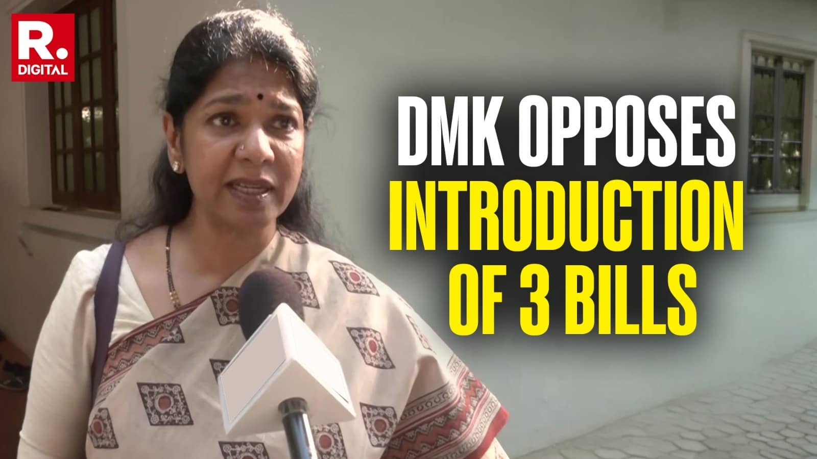 DMK's Kanimozhi Moves Motion in Lok Sabha Opposing Three Bills Amid Row Over Delimitation