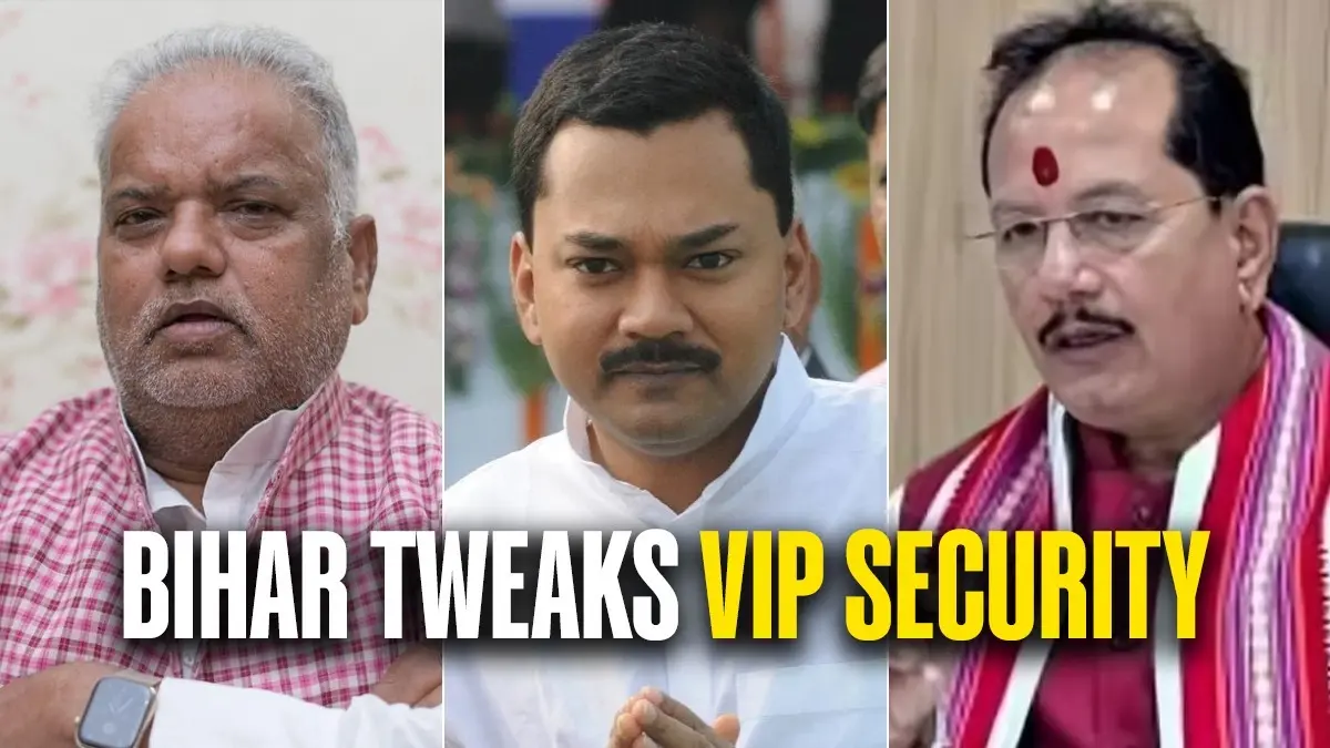 Ex-Deputy CM Vijay Sinha’s Cover Cut, Nitish’s Son Gets Z Security; Bihar’s New VIP Security Rejig Explained Ex-Deputy CM Vijay Sinha’s Cover Cut, Nitish’s Son Gets Z Security; Bihar’s New VIP Security Rejig Explained