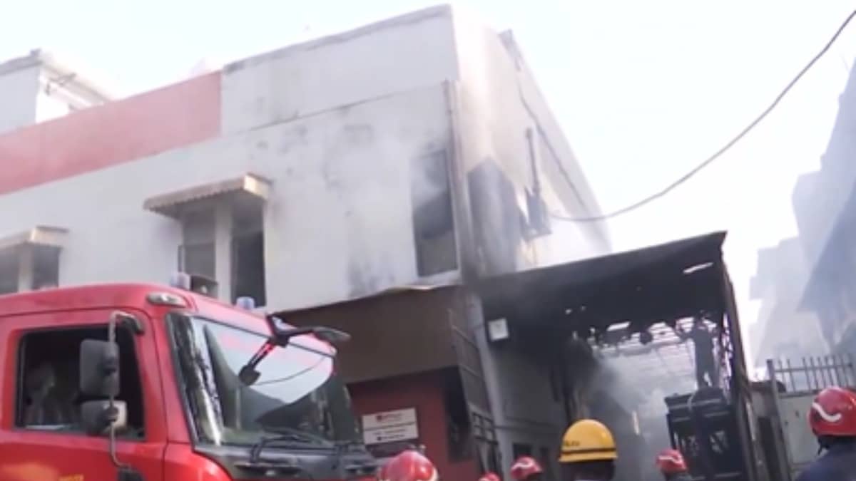 Fire Breaks Out Near Punjabi Bagh Metro Station In Delhi | Watch