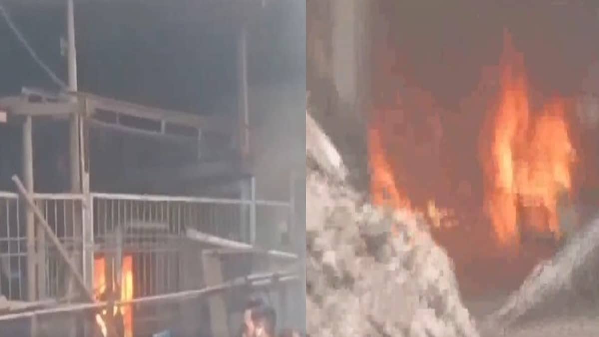 Fire Erupts at Dyeing Factory in Nadi Naka Area in Thane, Efforts Underway To Control Blaze