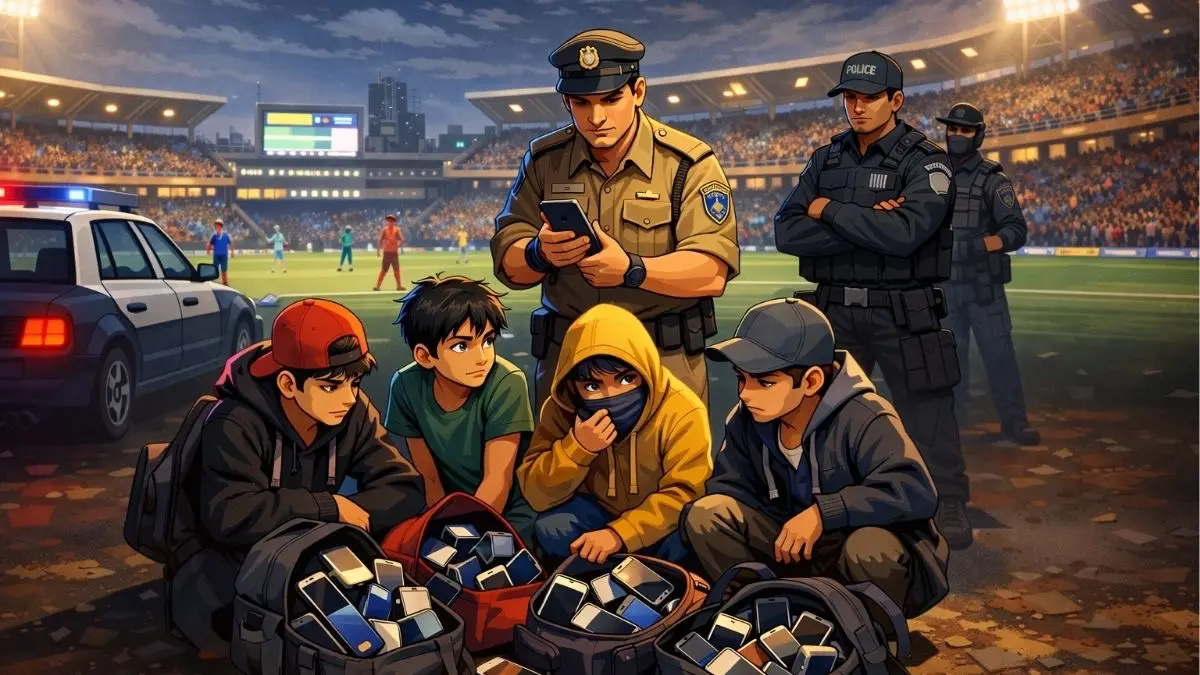Gang of Minors Steal Phones Worth Rs 18 lakh During IPL Match, AI-Backed Cops Crack Case Gang of Minors Steal Phones Worth Rs 18 lakh During IPL Match, AI-Backed Cops Crack Case