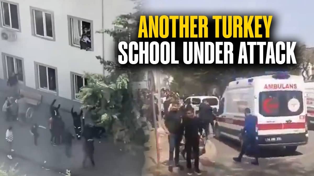 Gunfire Reported At Another Turkey School, CCTV Footage Shows 2 Being Taken To Hospital In Ambulance
