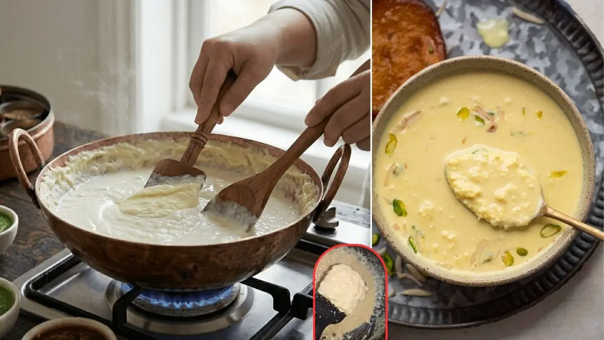 Rabri Recipe: दूध से घर पर बनाएं मीठी-मीठी रबड़ी, 30 मिनट में हलवाई जैसी गाढ़ी और लच्छेदार बनेगी; जानें सीक्रेट रेसिपी स्टेप-बाय-स्टेप halwai style rabri recipe