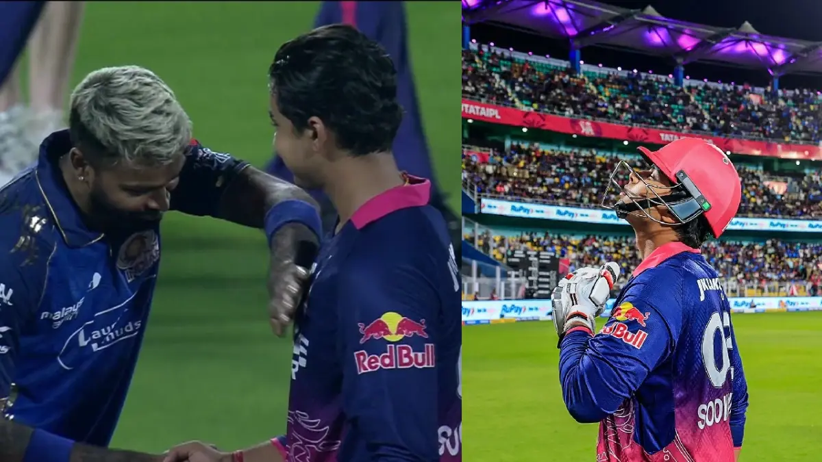 RR vs MI: वैभव सूर्यवंशी की तूफानी पारी देख हार्दिक पांड्या के उड़े होश, मैच हारने के बाद युवा खिलाड़ी के पास पहुंचे, फिर किया यूं…वायरल हुआ मूमेंट Hardik Pandya-Vaibhav Sooryavanshi