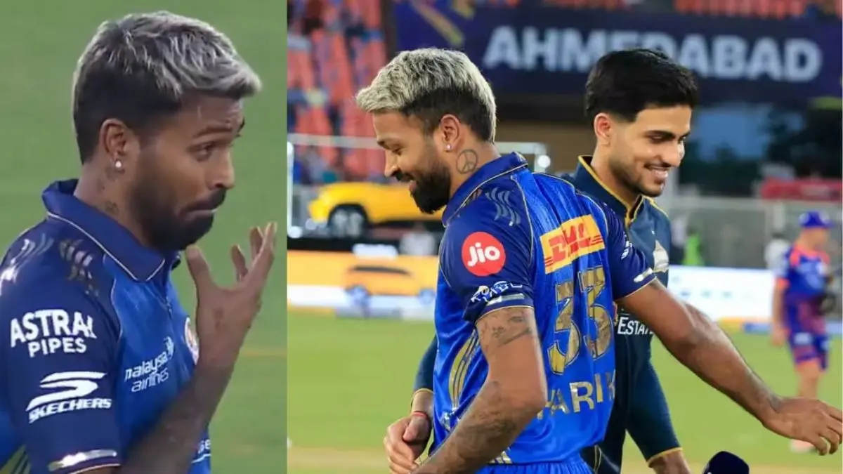 IPL 2026: Hardik Pandya ने उड़ाया Shubman Gill की दाढ़ी का मजाक, तो GT के कैप्टन ने दिया ऐसा रिएक्शन; Video वायरल Hardik Pandya’s reaction to Shubman Gill’s beard