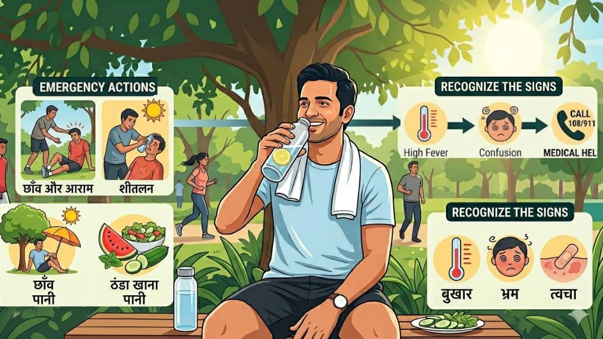 Heat stroke prevention, symptoms of heat exhaustion