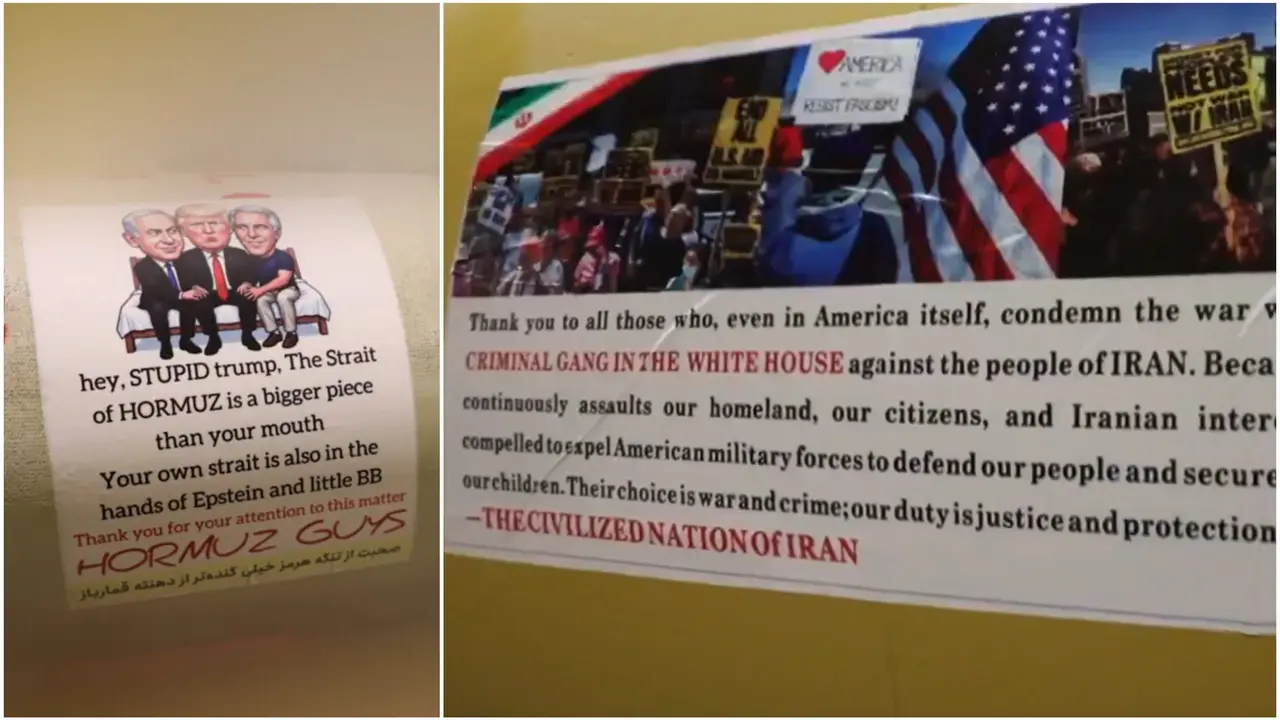 'Hey, STUPID Trump': Iran Mocks US President's 'Big Mouth', Writes Message On Missile Before Launch | VIDEO 'Hey, STUPID Trump': Iran Mocks US President's 'Big Mouth', Writes Message On Missile Before Launch | VIDEO