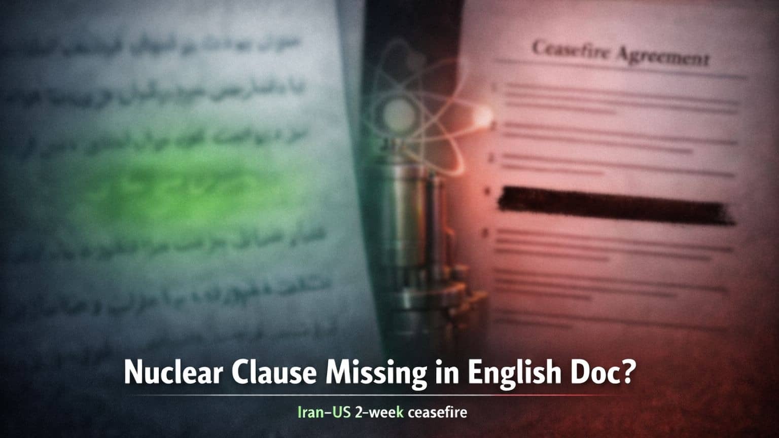 Hidden Discrepancy: Iran's Nuclear Programme Appears In Farsi Ceasefire Doc, Mysteriously Disappears In English Version