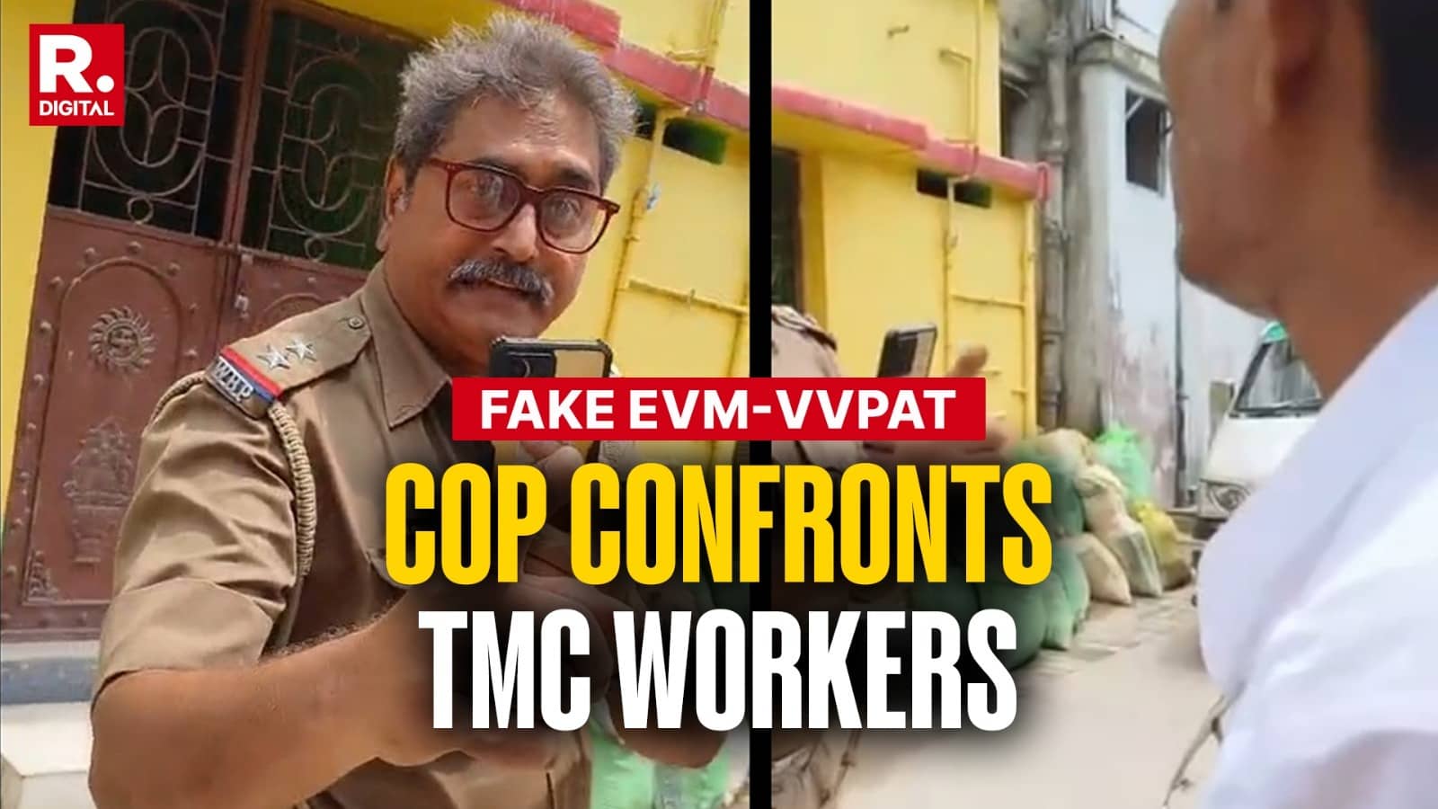 ‘How Dare You Provoke Voters?’ Bengal Cop’s Fiery Warning to TMC Worker Sparks Row Over ‘Fake VVPAT’ Claim