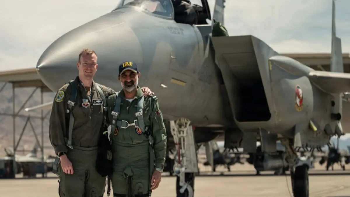 IAF Chief-Air Chief Marshal AP Singh Undertakes USAF F15EX Sortie During Visit To Nellis Air Force Base IAF Chief-Air Chief Marshal AP Singh Undertakes USAF F15EX Sortie During Visit To Nellis Air Force Base
