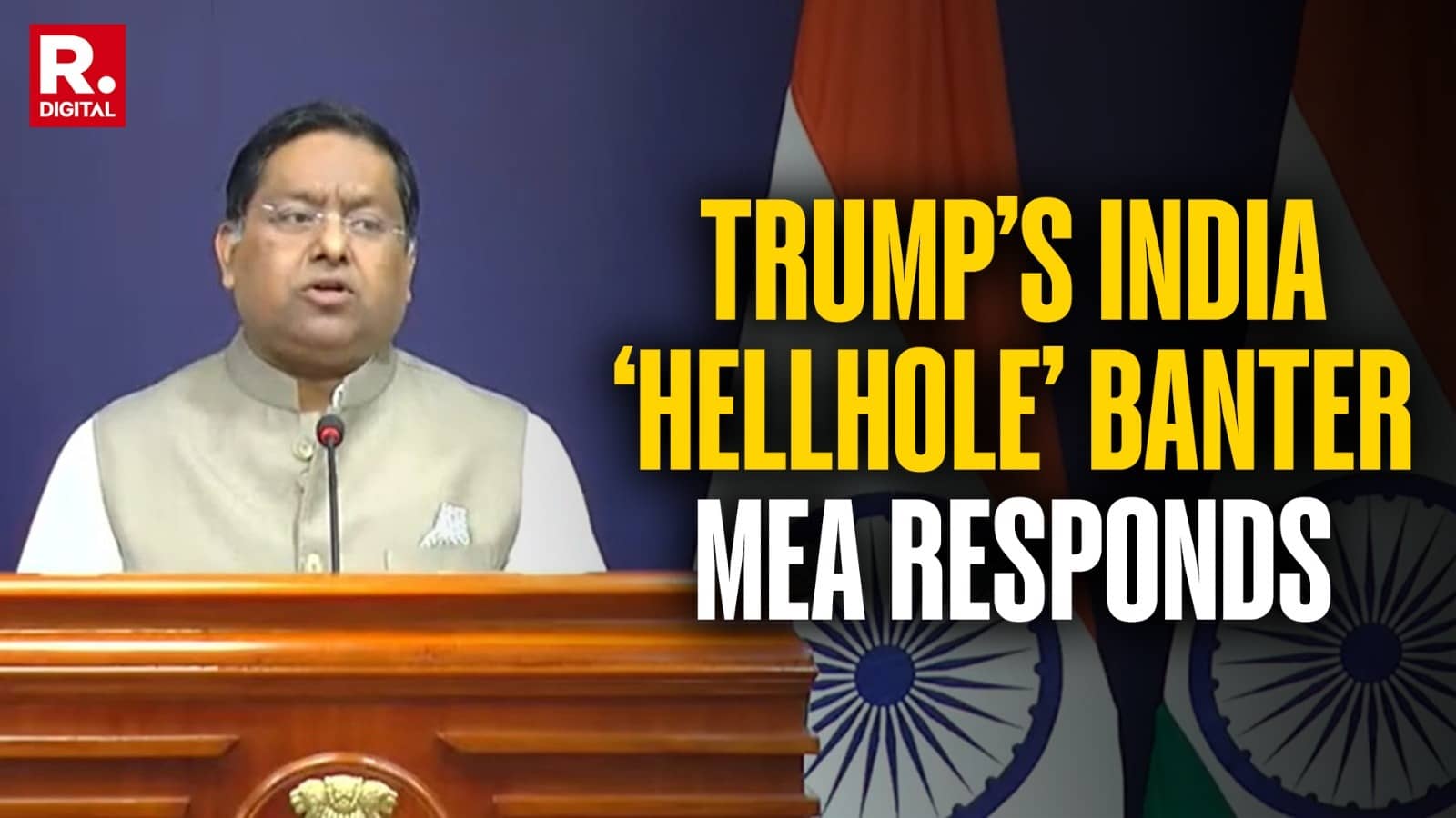 'In Poor Taste': India Reacts Sharply To Trump's 'Inappropriate' Hellhole Remark