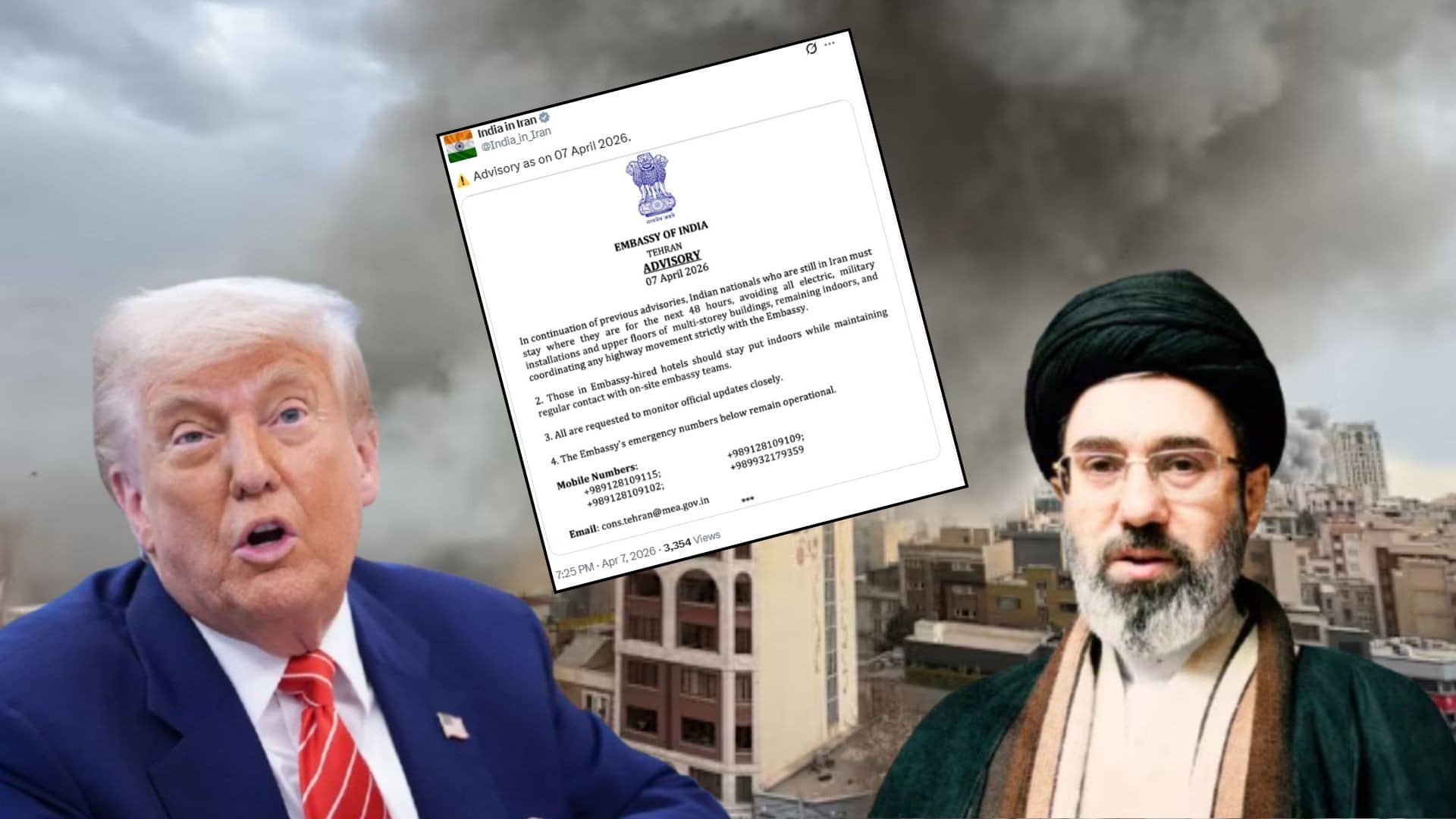 Iran US War: अगले 48 घंटे तक घर के अंदर रहें... भारत सरकार ने जारी कर दी एडवाइजरी, ईरान पर ट्रंप की 'तबाही' से पहले दूतावास का अलर्ट