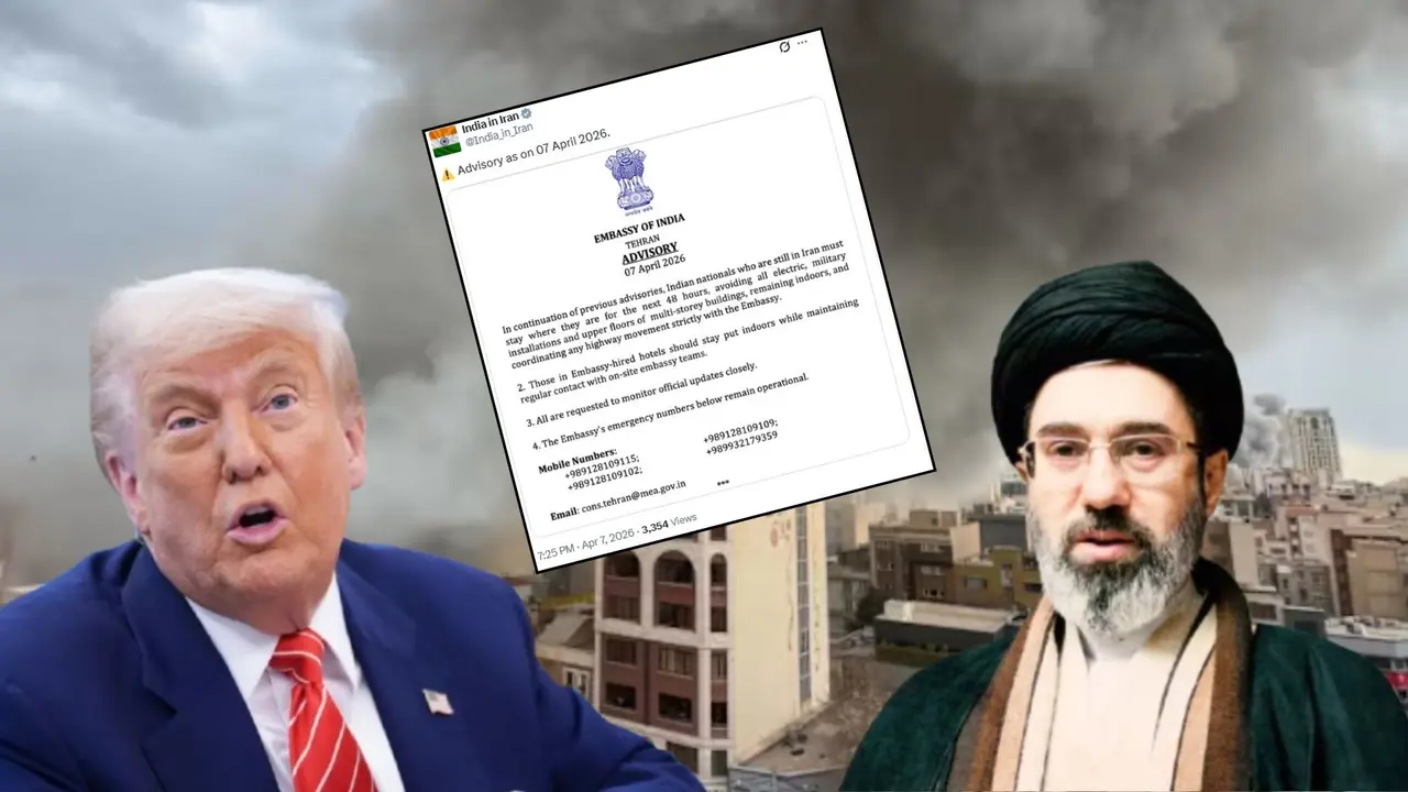 Iran US War: अगले 48 घंटे तक घर के अंदर रहें... भारत सरकार ने जारी कर दी एडवाइजरी, ईरान पर ट्रंप की 'तबाही' से पहले दूतावास का अलर्ट India in Iran