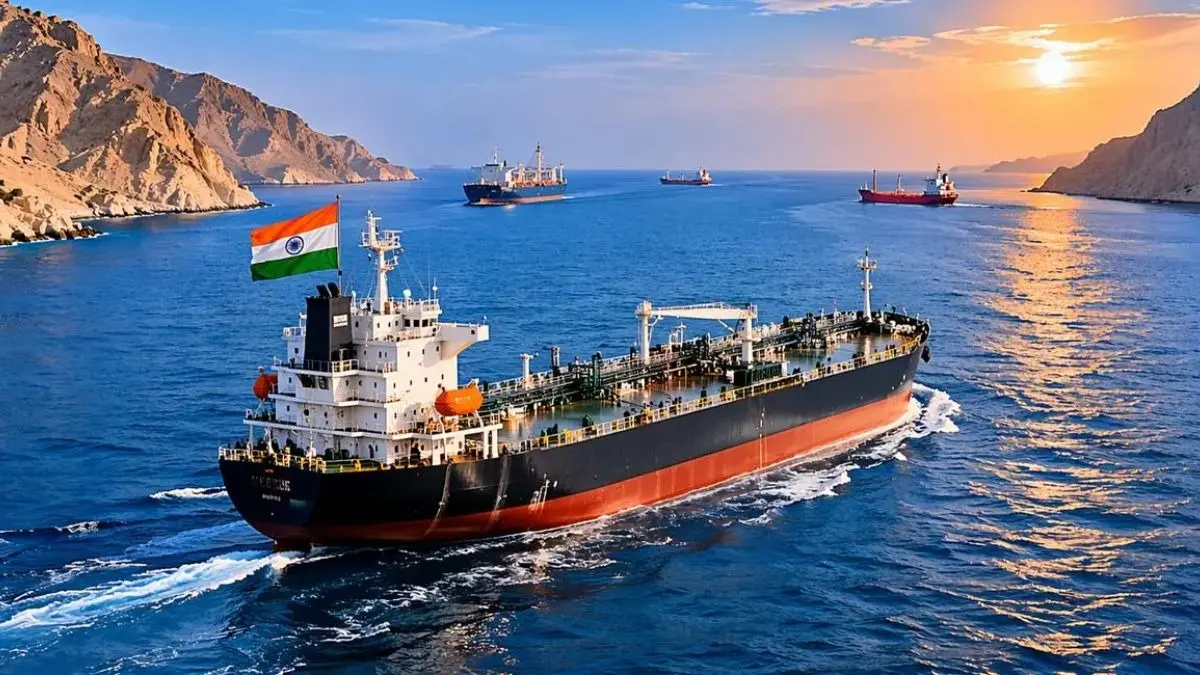 जहाजों पर गोलीबारी के बीच भारतीय तेल टैंकर 'देश गरिमा' ने सुरक्षित पार किया होर्मुज, 22 अप्रैल को पहुंचेगा मुंबई INS Garima Transits Strait of Hormuz Amidst Tensions