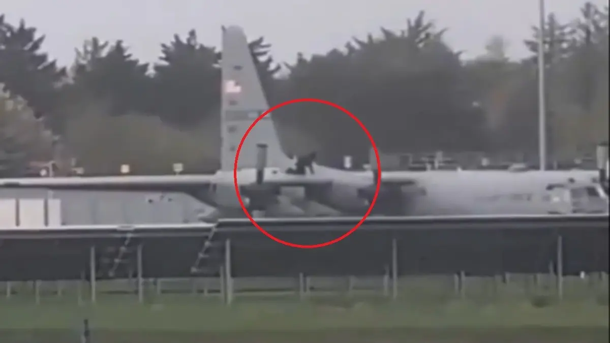 Intruder Climbs And Damages US Military C-130 Hercules Aircraft Parked At Ireland's Shannon Airport | WATCH Intruder Climbs And Damages US Military C-130 Hercules Aircraft Parked At Ireland's Shannon Airport | WATCH