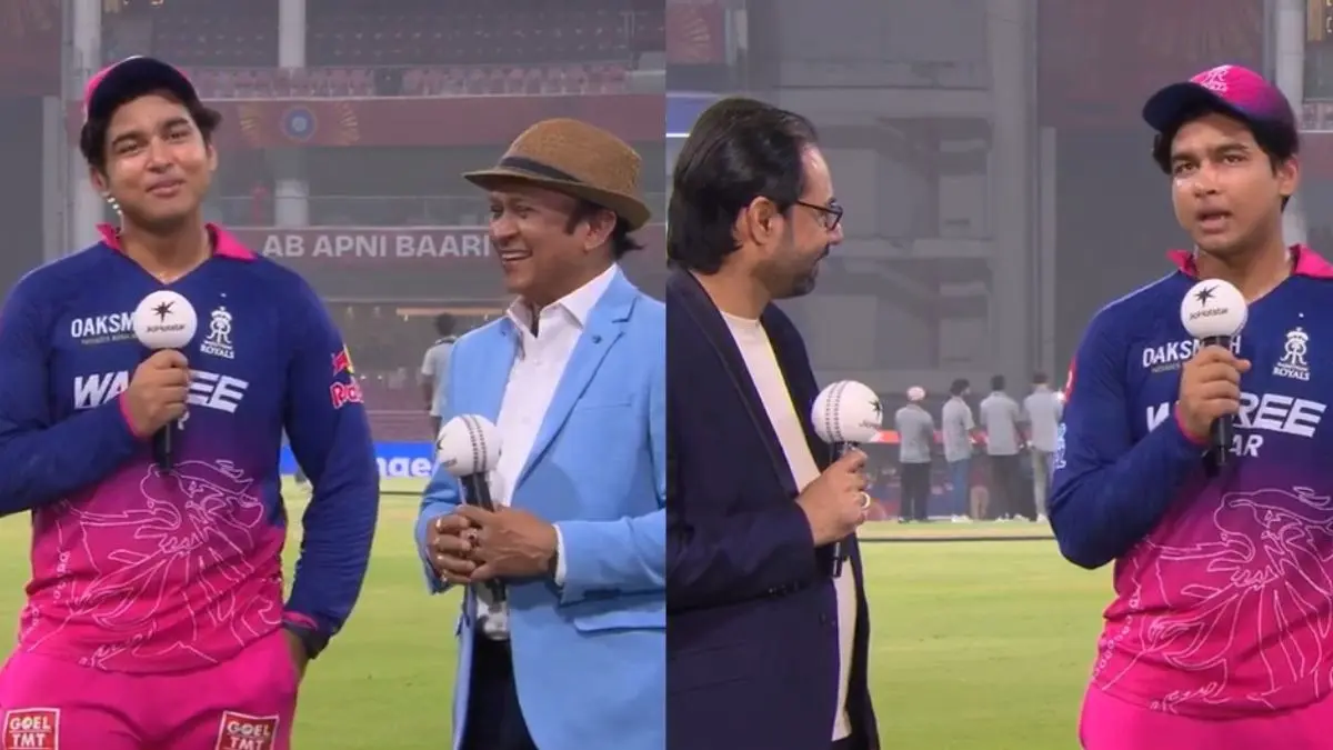 ‘प्लेऑफ के तरफ आगे बढ़े के प्लान बा’, Vaibhav Sooryavanshi की भोजपुरी सुन हो जाएंगे लोटपोट; मैच शुरू होने से पहले करते हैं बच्चों वाली ये हरकत IPL 2026 Vaibhav Sooryavanshi’s Bhojpuri Charm and Cartoon Habit