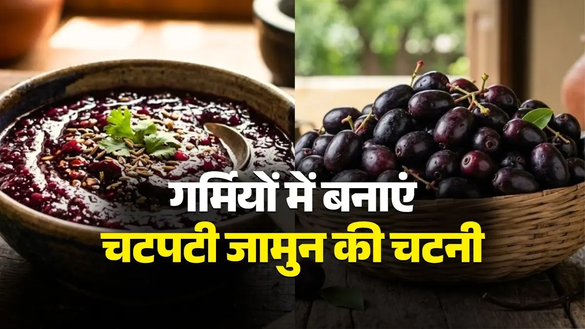 Jamun Ki Chutney Recipe: गर्मियों में घर पर बनाएं टेस्टी जामुन की चटपटी चटनी, खाते ही मुंह से निकलेगा वाह! नोट करें विधि jamun chutney recipe for summer healthy tasty chatpati jamun ki chutney