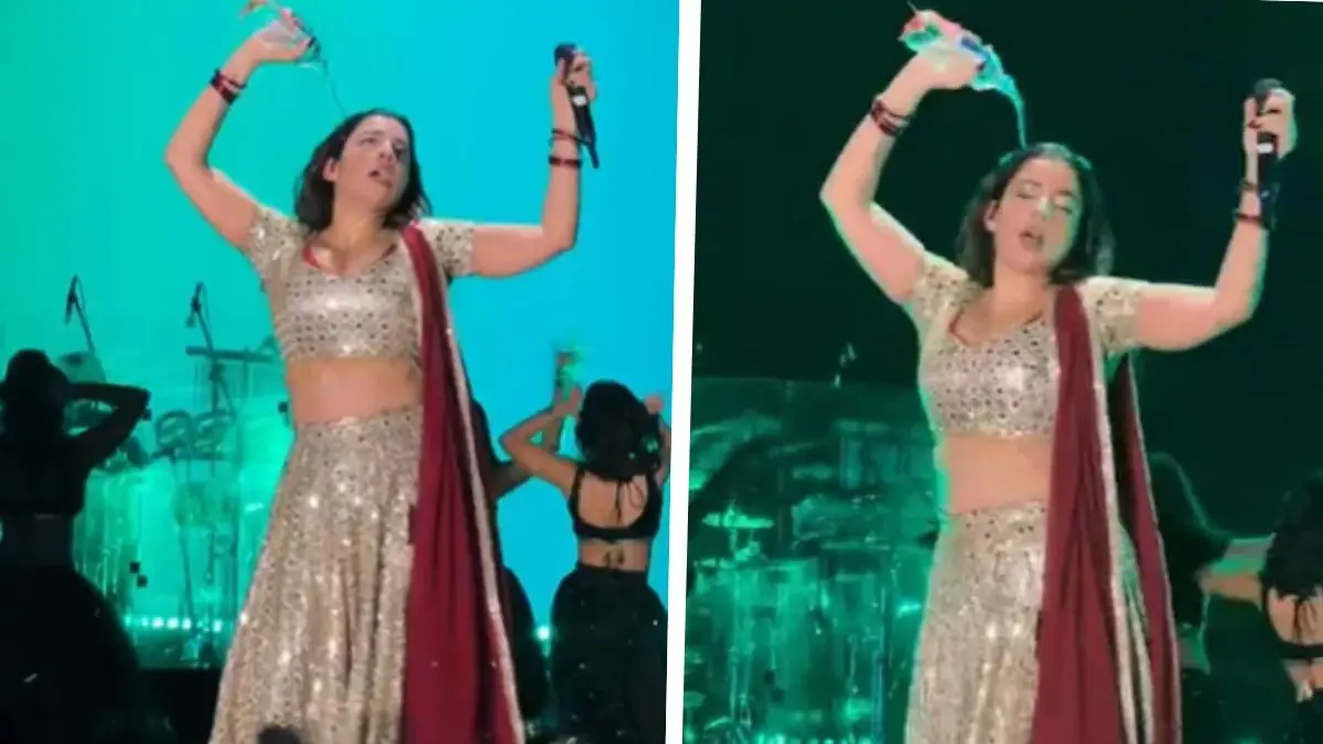 Unfazed By Controversy, Dhurandhar Singer Jasmine Sandlas Reshares Video Of Pouring Water On Herself Mid-concert | WATCH Jasmine Sandlas's video from Ahemdabad concert goes viral