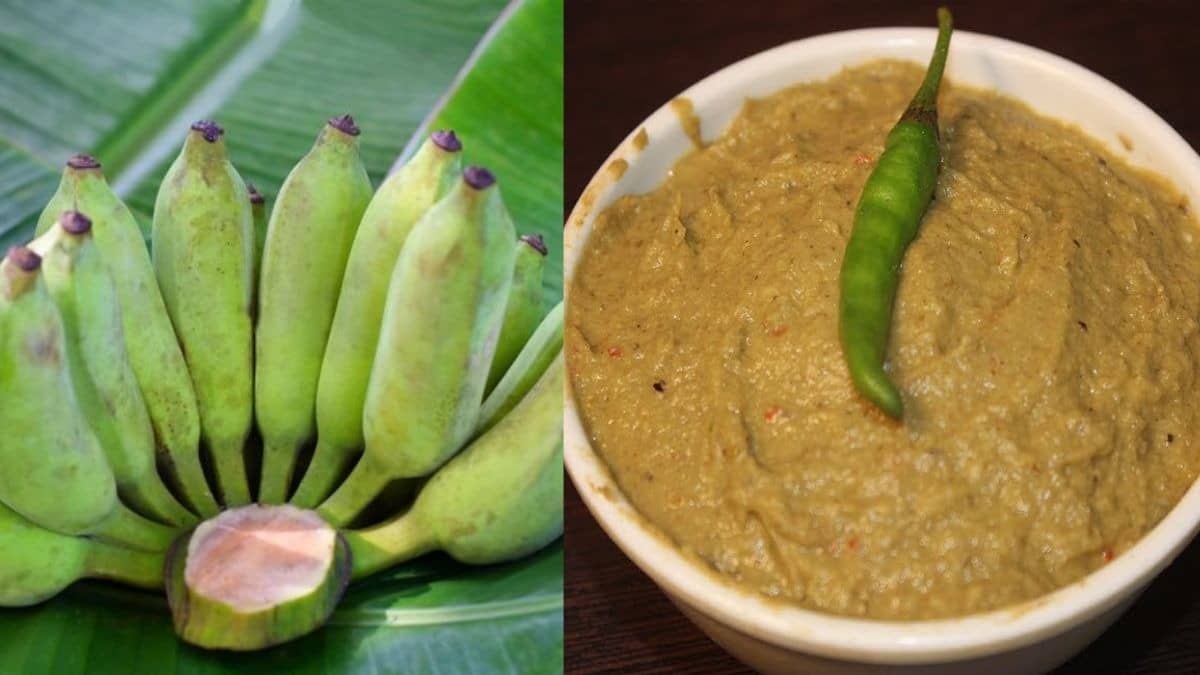 Kacche kele ke chilke ki Chutney