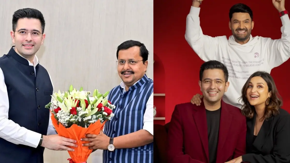 Raghav Chadha: ‘बीवी का दिल…’; कपिल शर्मा ने पहले ही दे दिया था राघव चड्ढा के पार्टी बदलने का हिंट? एक साल पुराना वीडियो हुआ वायरल Kapil Sharma's prediction on Raghav Chadha