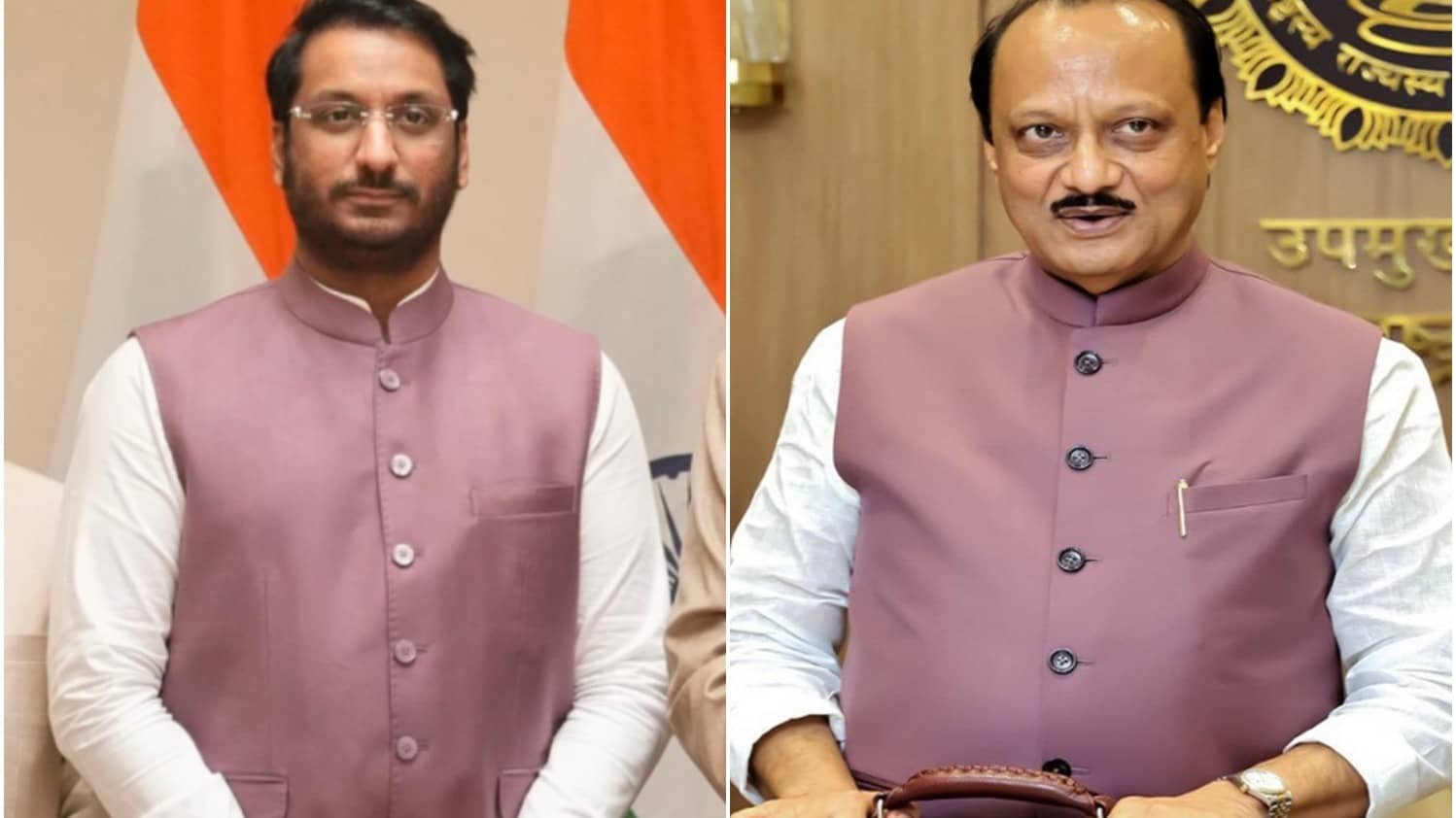 Like Father, Like Son: Parth Pawar’s 'Pink Jacket' Oath Look Goes Viral, Evokes Memories of Ajit Dada