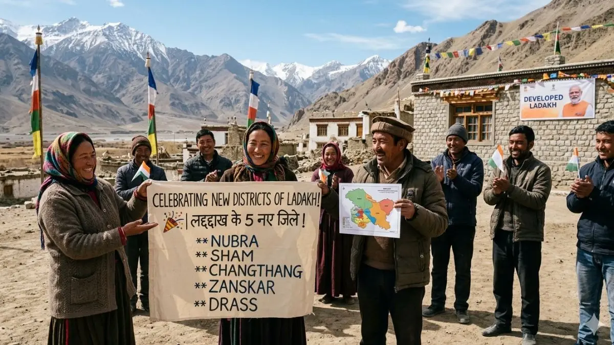 Ladakh New Districts: लद्दाख में बनाए गए 5 नए जिले, LG विनय सक्सेना ने की बड़ी घोषणा; जानें कौन-कौन से डिस्ट्रिक्ट्स होंगे लद्दाख में 5 नए जिलों के गठन की घोषणा की गई है