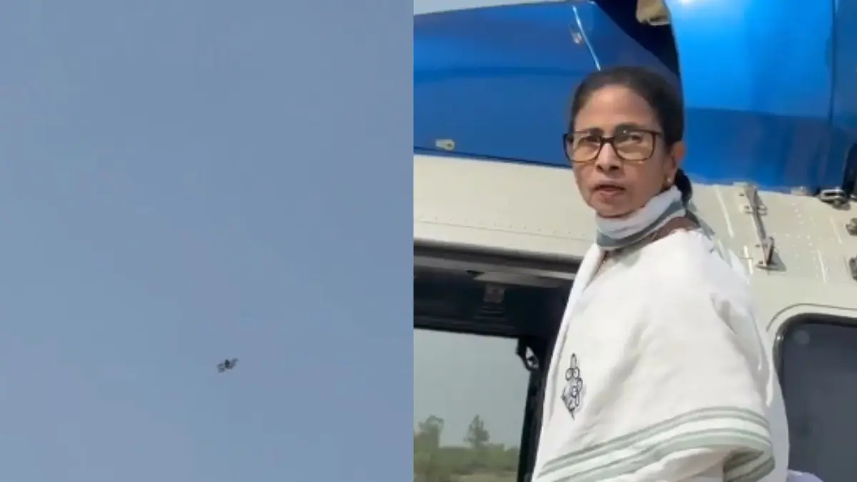 Drone Spotted Near Mamata Banerjee’s Chopper During Election Campaign In Malda | Watch Drone Spotted Near Mamata Banerjee’s Chopper During Election Campaign In Malda | Watch