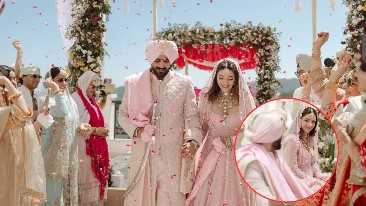 Mehreen Pirzadaa Wedding: इस मशहूर एक्ट्रेस ने गुपचुप रचाई शादी, गुलाबी लहंगे में हुईं तैयार, पति की बाहों में दिए पोज Mehreen Pirzadaa Gets Married To Arsh Aulakh
