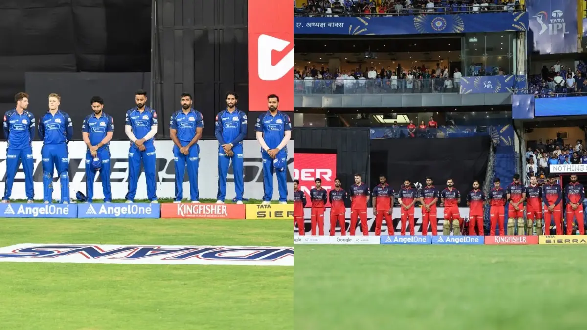 Asha Bhosle's Demise: RCB, MI Players Sport Black Armbands As Mark Of Tribute To 'Dum Maaro Dum' Singer MI, RCB pay tribute to Asha Bhosle