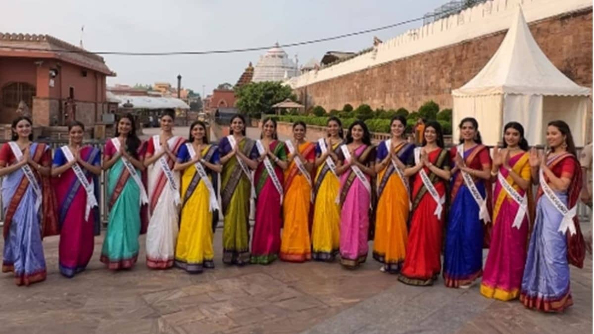 Miss India contestants at Puri