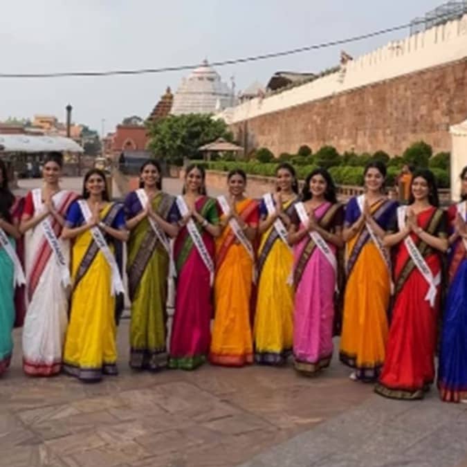 Miss India contestants at Puri