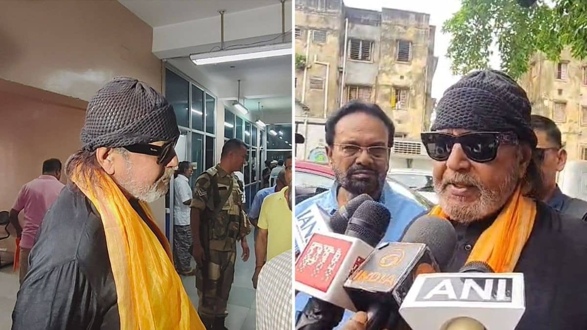 Mithun Chakraborty Steps Out To Vote