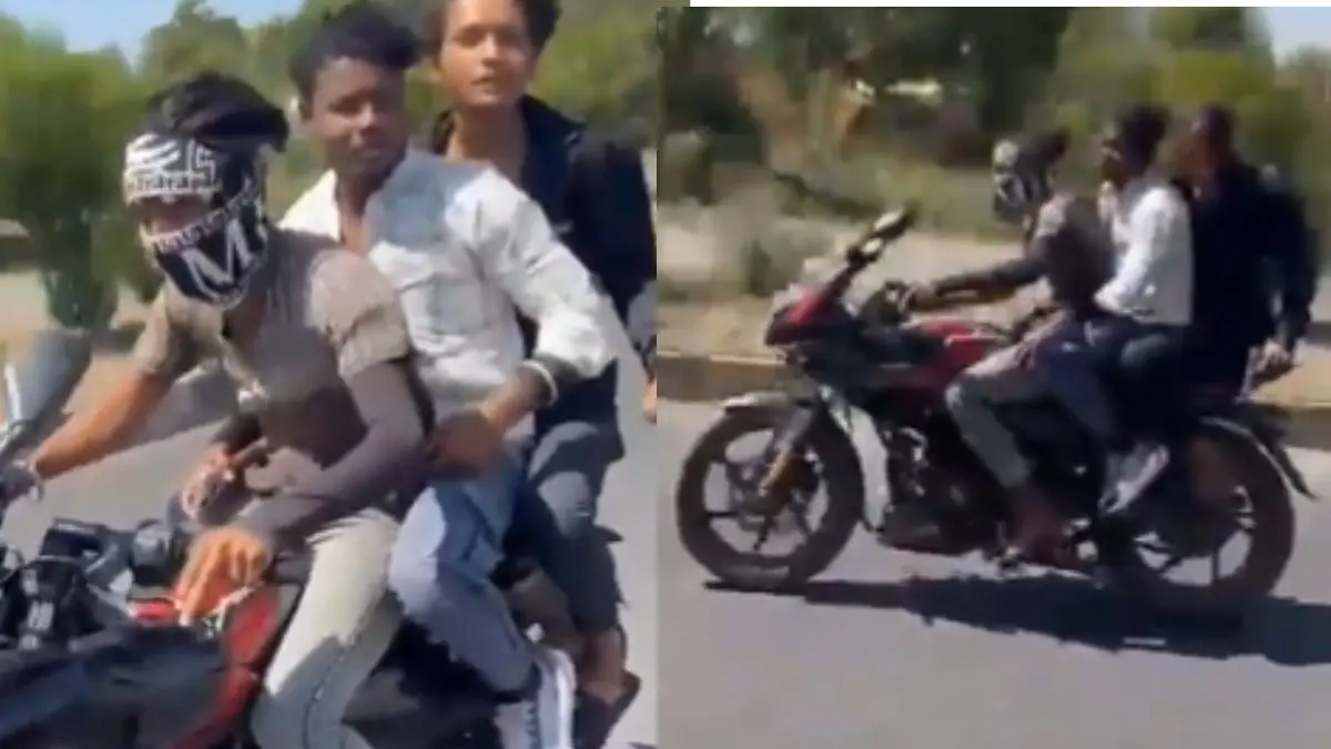 VIRAL VIDEO: बाइक पर सवार हो हाथ में रिवॉल्वर तान रील के लिए कर रहे थे स्टंट, तभी बेकाबू होकर ट्रक ने मारी टक्कर; 3 भाइयों की मौके पर मौत MP Reel Stunt Accident
