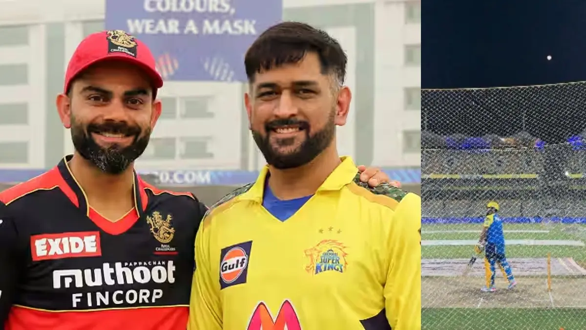 MS Dhoni to Play IPL 2026 Match vs RCB? Ex-CSK Captain Spotted Batting in Nets Despite Calf Injury | WATCH MS Dhoni Injury