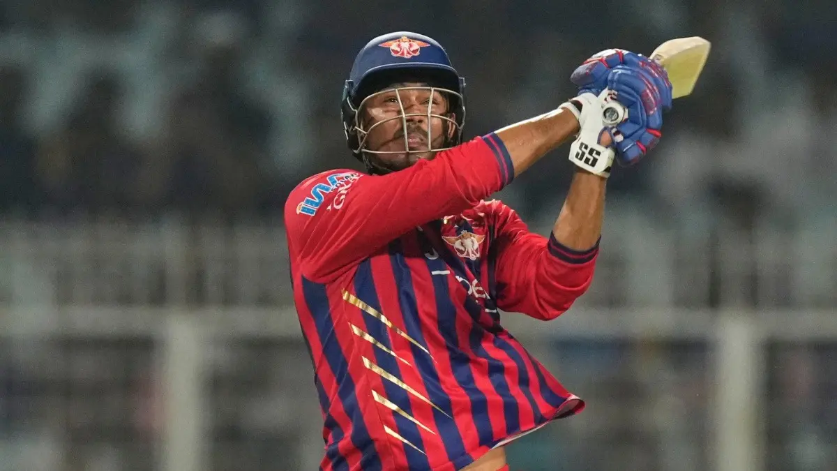 LSG Star Mukul Choudhary Reveals Deep Admiration For MS Dhoni After Batting Heroics vs KKR: 'I Want To Be Like Him' Mukul Choudhary in action