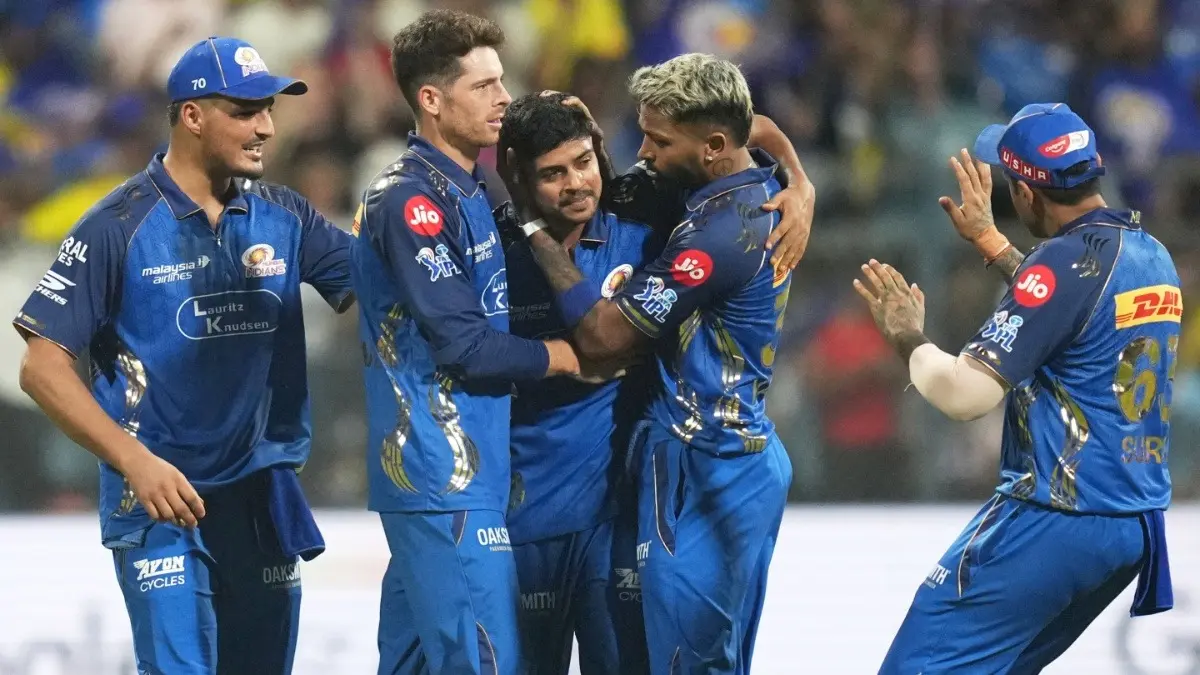 Sunil Gavaskar Shares Blunt Verdict On Mumbai Indians Amid Ongoing Struggles In IPL 2026: 'MI Now Need To Win Now' Mumbai Indians players celebrating after taking a wicket against CSK