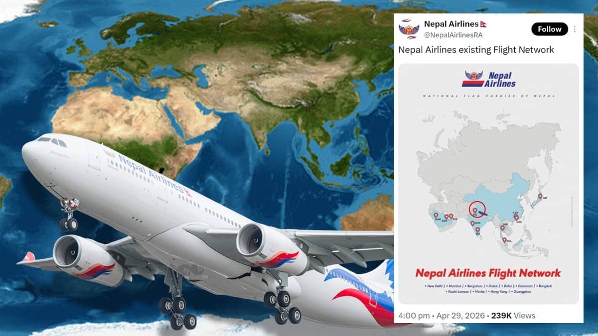 Nepal Airlines Faces Massive Backlash Over Indian Map Blunder; Deletes Post, Issues Apology 