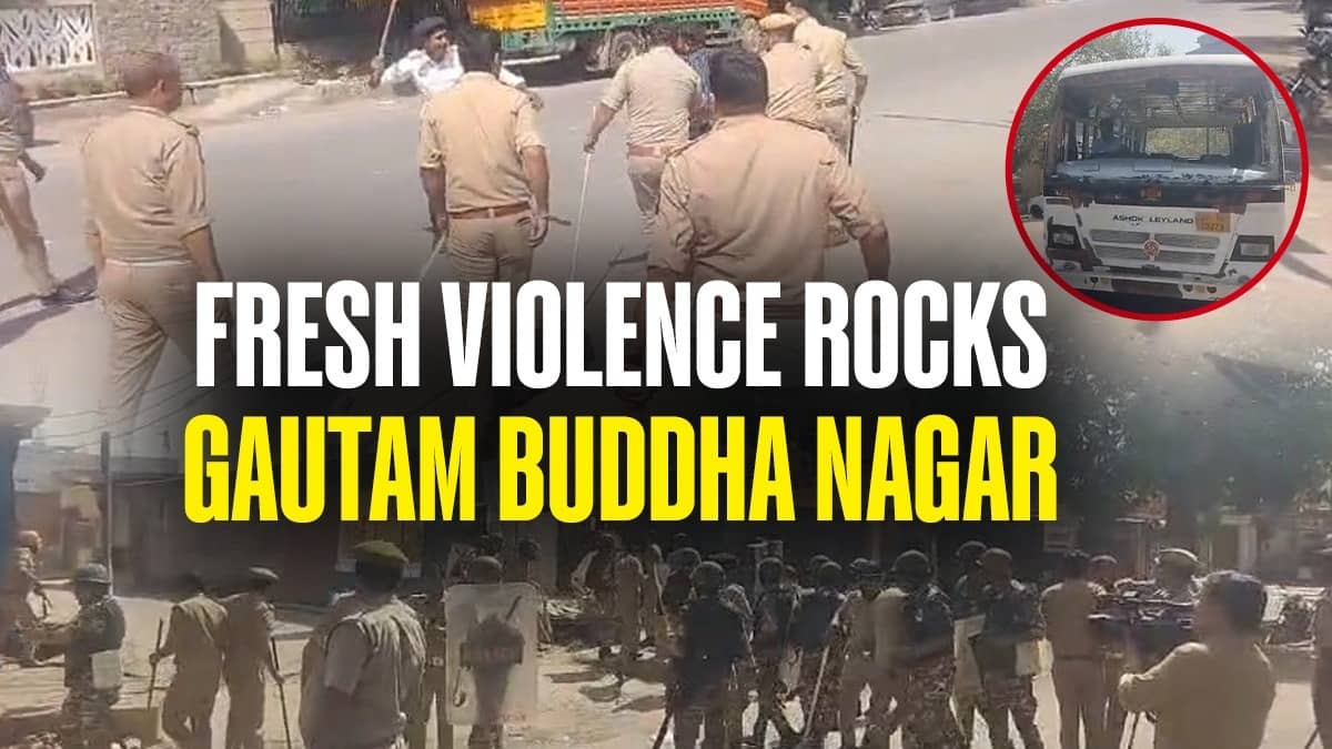 Noida Workers’ Protest Explodes Into Fresh Violence: Stone-Pelting, Tear Gas in Sector 70, Sector 80