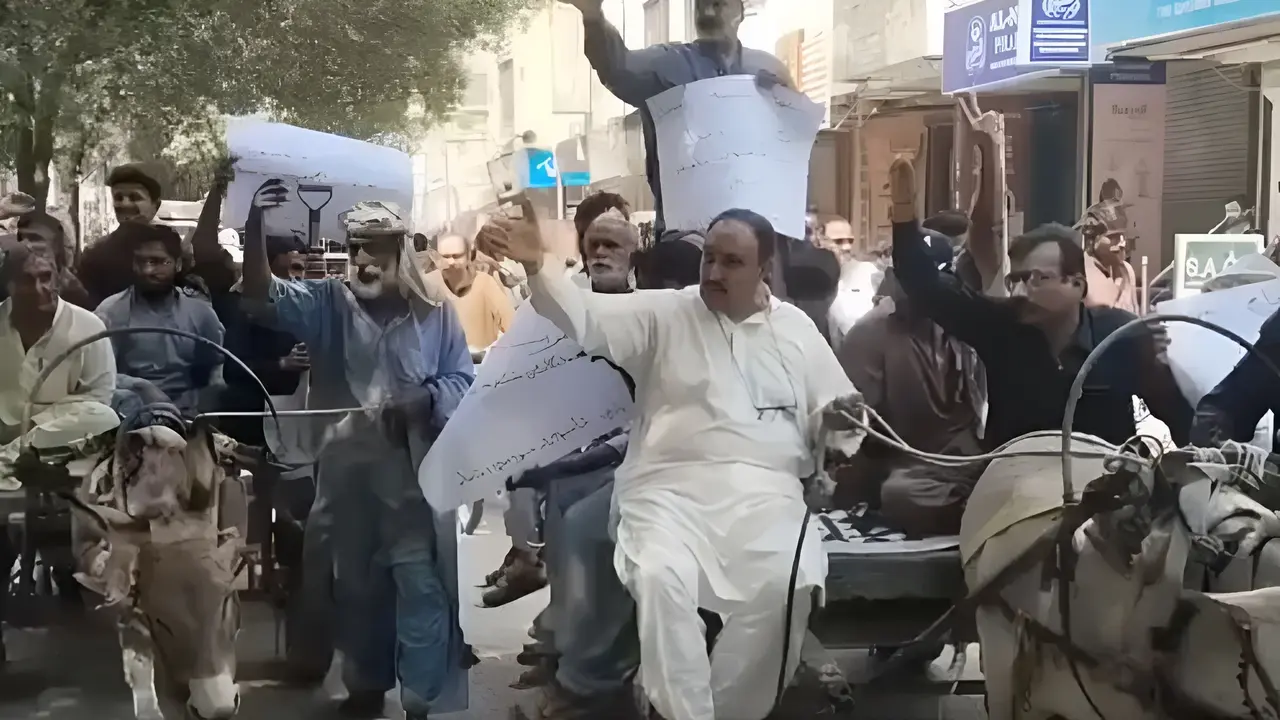 ये पाकिस्तान में ही हो सकता है! पाकिस्तानियों ने गधे पर बैठकर निकाला जुलूस, पेट्रोल-डीजल के बढ़ते दामों का अनोखा विरोध; Video petrol diesel price hike unique protestd donkey march